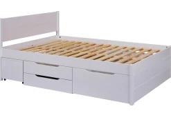 Efetivo Doppelbett 160x200cm mit Stauraum - weiß