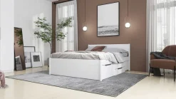 Efetivo Doppelbett 160x200cm mit Stauraum - weiß