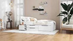 Efetivo Doppelbett 140x200cm mit Stauraum - weiß