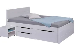 Efetivo Doppelbett 140x200cm mit Stauraum - weiß