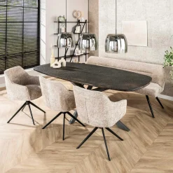 Emob Eimerstuhl Giacomo - 61x62x83cm - drehbar - sand