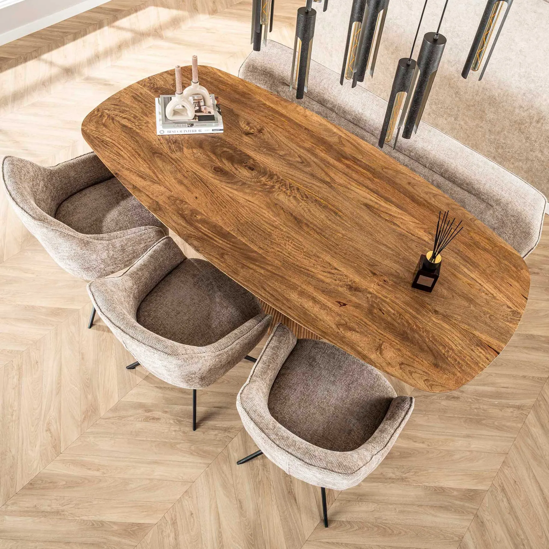 Emob Eimerstuhl Giacomo - 61x62x83cm - drehbar - sand