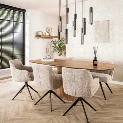 Emob Eimerstuhl Giacomo - 61x62x83cm - drehbar - sand