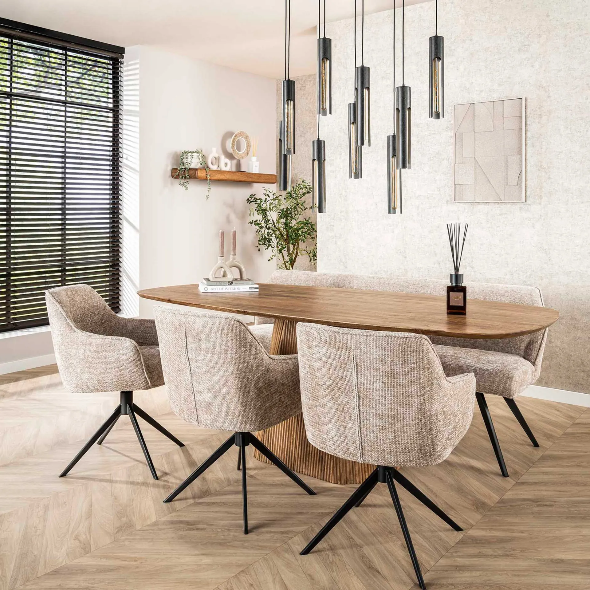 Emob Eimerstuhl Giacomo - 61x62x83cm - drehbar - sand