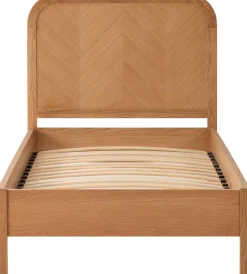 Einzelbett Alessia - 90x200cm - mit Lattenrost - massiver Eiche