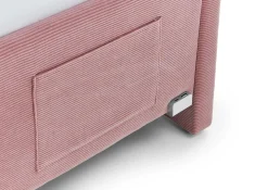 Einzelbett Cool | Mit Rückenlehne | 120 x 200 cm | Rosa Design