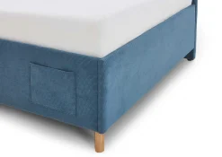 Einzelbett Cool | Mit Rückenlehne | 120 x 200 cm | Blaues Design