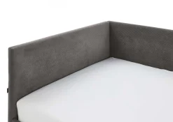 Einzelbett Cool | Mit Rückenlehne | 120 x 200 cm | Anthrazit Design