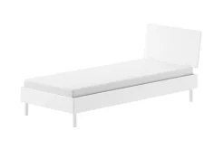 Einzelbett Forrest 90x200cm - Buche massiv - weiß