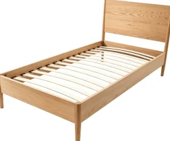 Einzelbett Loft - 90x200cm - mit Lattenrost - massiver Eiche