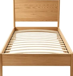 Einzelbett Loft - 90x200cm - mit Lattenrost - massiver Eiche