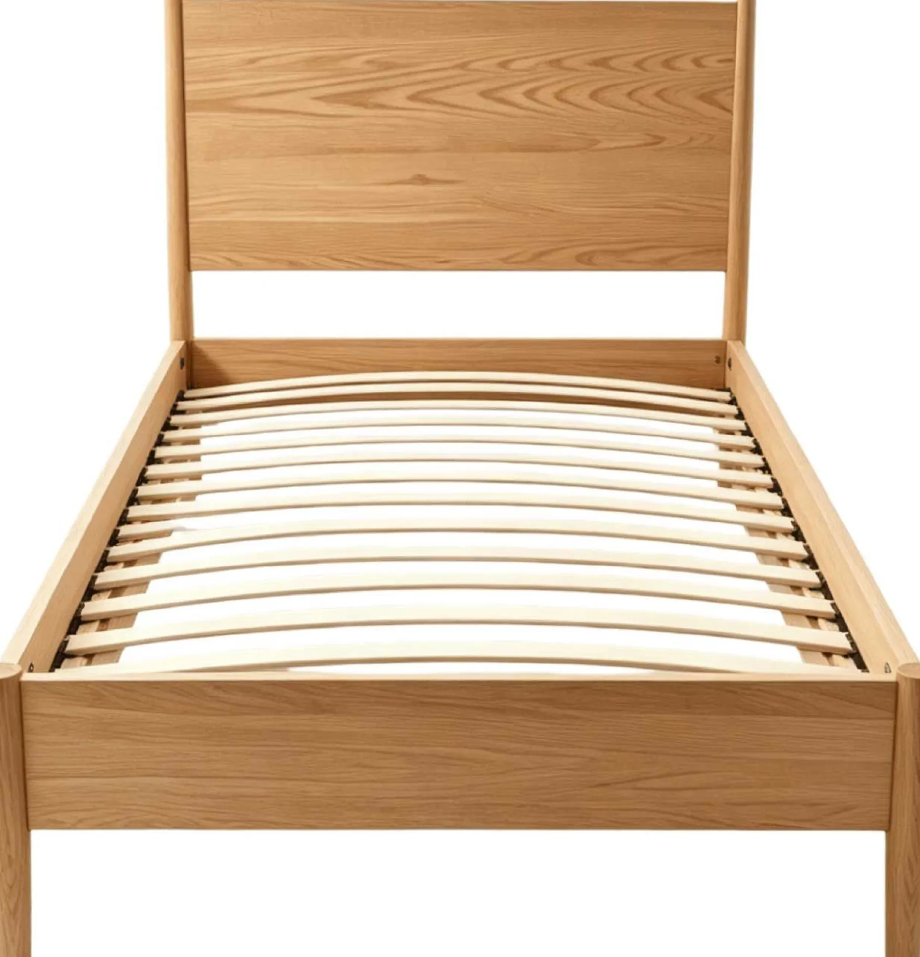 Einzelbett Loft - 90x200cm - mit Lattenrost - massiver Eiche