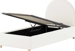 Einzelbett Maeva - 90x200cm - mit Stauraum - weiß