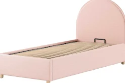 Einzelbett Maeva - 90x200cm - mit Stauraum - rosa