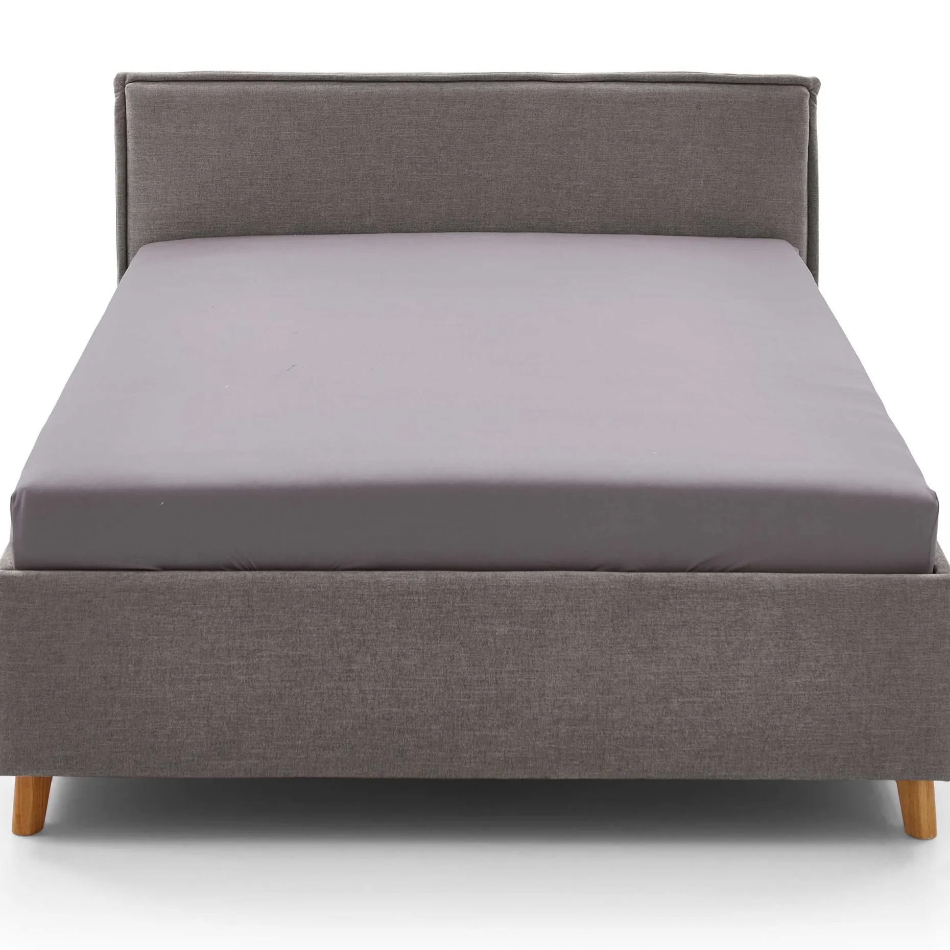 Einzelbett Ollie | 120 x 200 cm | Design Grau