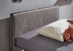 Einzelbett Ollie | 120 x 200 cm | Design Grau