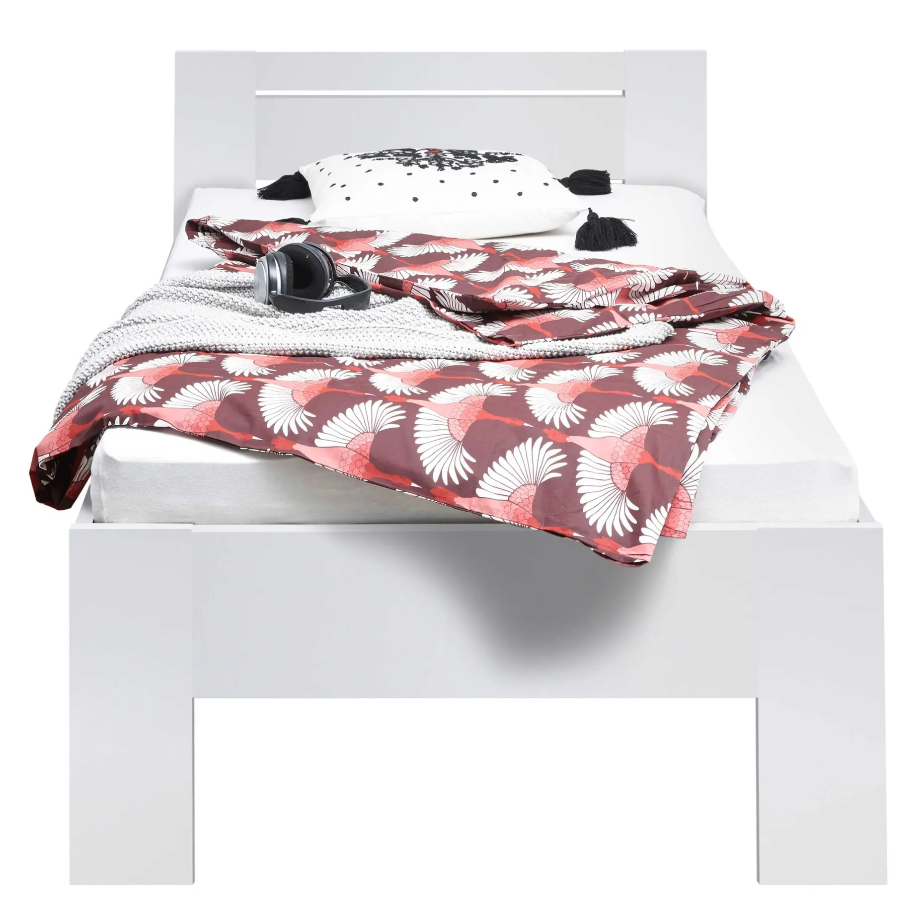 Einzelbett Sartre 90x200 - weiß