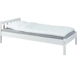Einzelbett Vilmar massivholz - weiß