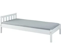 Einzelbett Vilmar massivholz - weiß