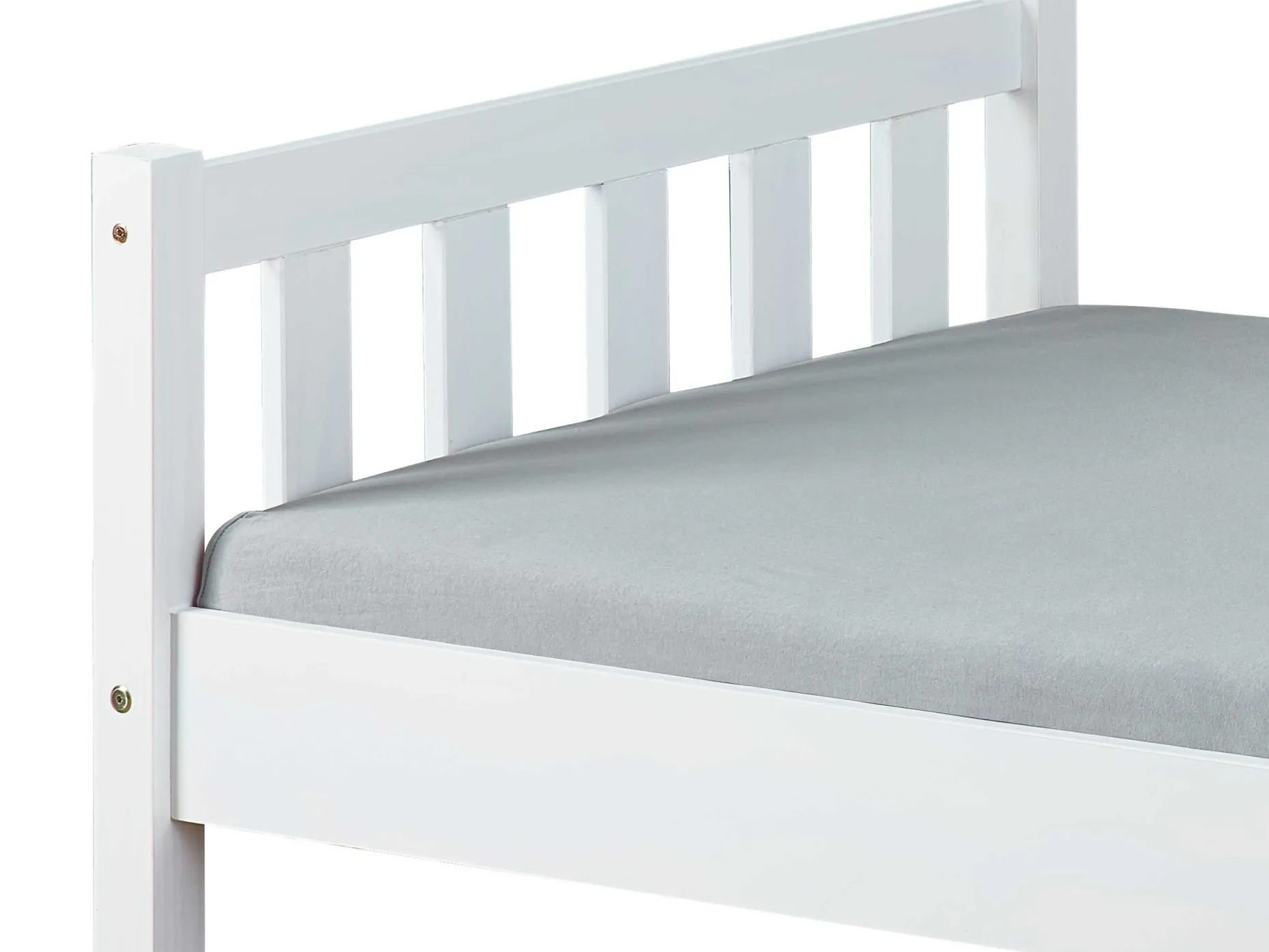 Einzelbett Vilmar massivholz - weiß