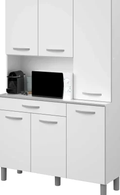Eko Buffetschrank mit 6 Türen und 1 Schublade - weiß