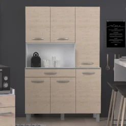 Eko Buffetschrank mit 6 Türen und 1 Schublade - Eichendekor