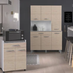 Eko Buffetschrank mit 6 Türen und 1 Schublade - Eichendekor