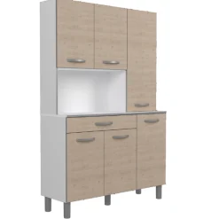Eko Buffetschrank mit 6 Türen und 1 Schublade - Eichendekor