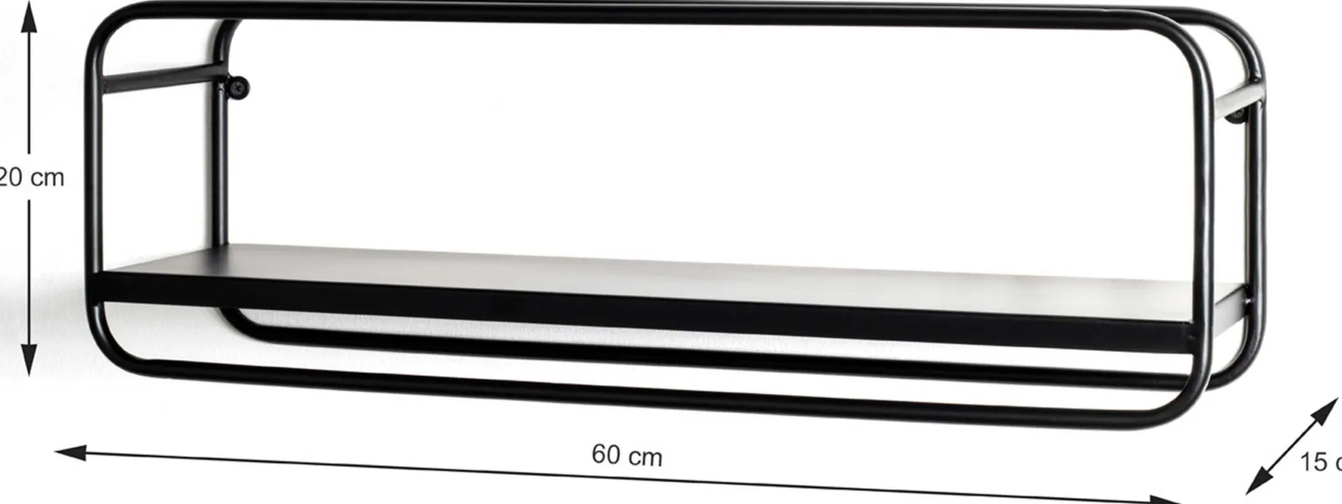 Haku Eleganten Wandregal | 60 x 15 x 20 cm |