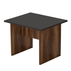 Emob Eleganter Couchtisch | 100% Melamin | 18mm dick | Walnuss Anthrazit