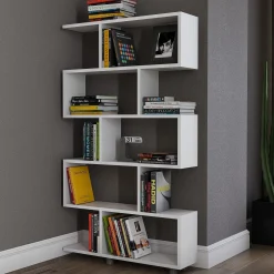 Elif Bücherregal | 100 % MELAMIN | Weiß