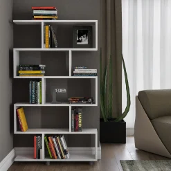 Elif Bücherregal | 100 % MELAMIN | Weiß