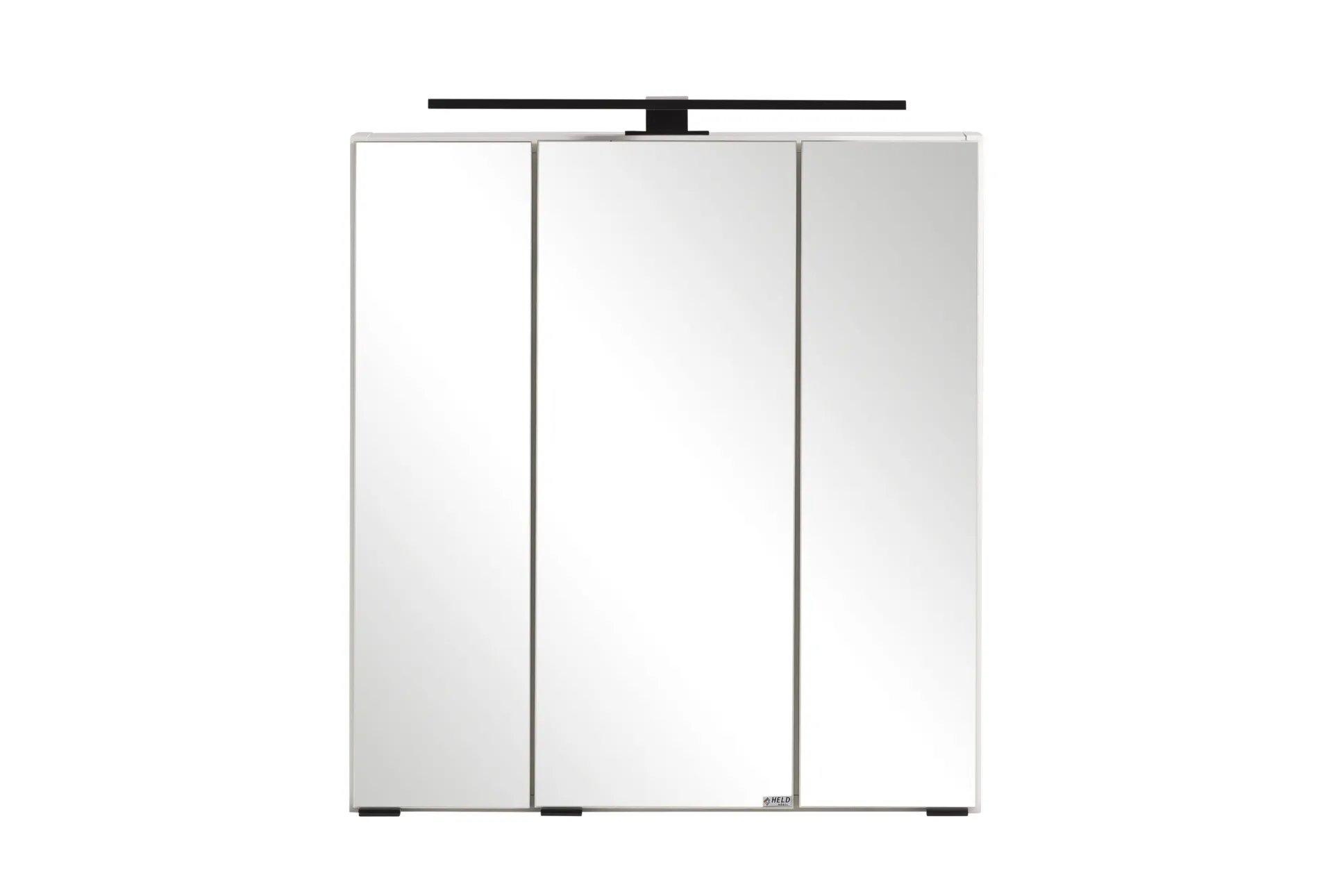 Held Ensemble de salle de bain Meran | Meuble lavabo, armoire de toilette avec éclairage | Blanc