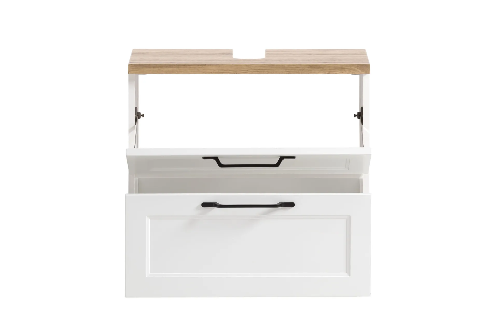 Held Ensemble de salle de bain Meran | Meuble lavabo, armoire de toilette avec éclairage | Blanc