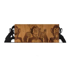 Emob Enzo Dekoratives Wandaccessoire aus Holz | Holzrahmen | 82 x 58 cm