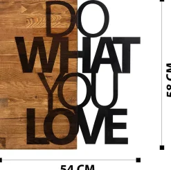 Emob Enzo Dekoratives Wandaccessoire aus Holz | Holzrahmen | 54 x 58 cm