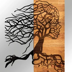 Emob Enzo Dekoratives Wandaccessoire aus Holz | Holzrahmen | 47 x 58 cm