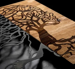 Emob Enzo Dekoratives Wandaccessoire aus Holz | Holzrahmen | 47 x 58 cm
