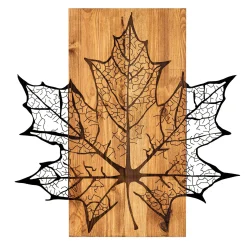 Emob Enzo Dekoratives Wandaccessoire aus Holz | Holzrahmen | 56 x 58 cm