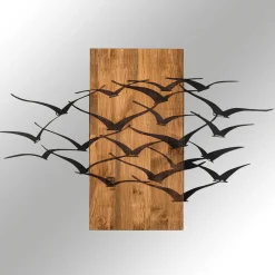 Emob Enzo Dekoratives Wandaccessoire aus Holz | Holzrahmen | 86 x 58 cm