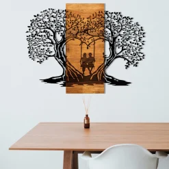 Emob Enzo Dekoratives Wandaccessoire aus Holz | Holzrahmen | 76 x 58 cm