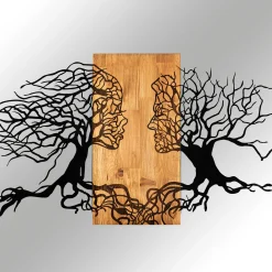 Emob Enzo Dekoratives Wandaccessoire aus Holz | Holzrahmen | 92 x 58 cm