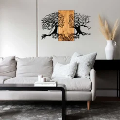 Emob Enzo Dekoratives Wandaccessoire aus Holz | Holzrahmen | 92 x 58 cm