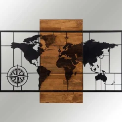 Emob Enzo Dekoratives Wandaccessoire aus Holz | Holzrahmen | 85 x 58 cm