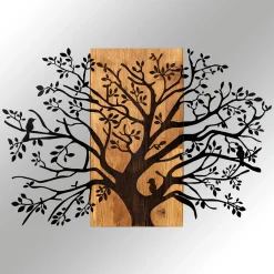 Emob Enzo Dekoratives Wandaccessoire aus Holz | Holzrahmen | 85 x 58 cm