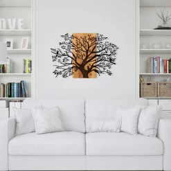 Emob Enzo Dekoratives Wandaccessoire aus Holz | Holzrahmen | 85 x 58 cm