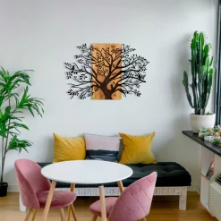 Emob Enzo Dekoratives Wandaccessoire aus Holz | Holzrahmen | 85 x 58 cm