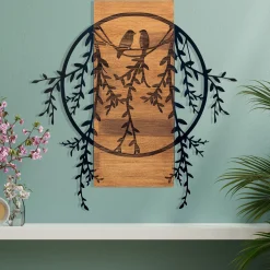 Emob Enzo Dekoratives Wandaccessoire aus Holz | Holzrahmen | 63,3 x 65 cm