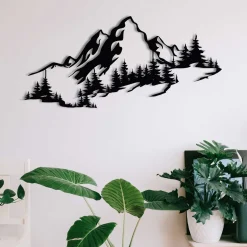 Emob Enzo Dekoratives Wandaccessoire aus Metall | 100 % METALL | 67 x 30 cm