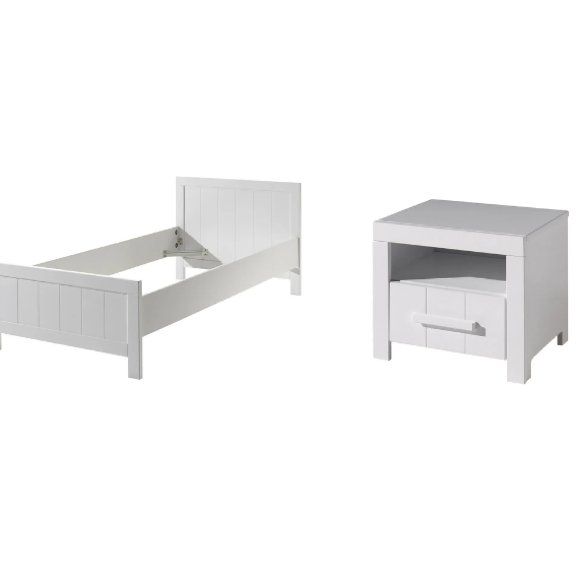 Kinder Vipack Erik Kinderzimmer mit Bett 90x200 cm und Nachttisch-
